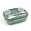 lunch box with spoon and fork